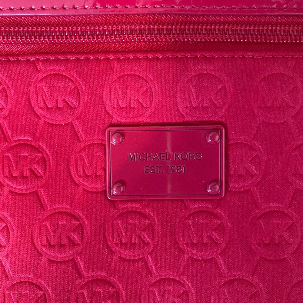 Red Suede Michael Kors Crossbody Leather Bag